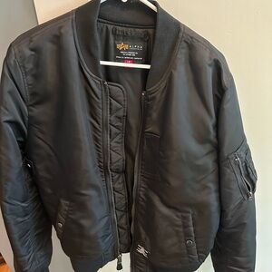 Alpha Industries Black Bomber Jacket